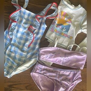Swim Suit Lot. Girls Size 7/8